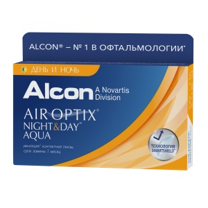 картинка Air Optix Night&Day Aqua 3 шт контактные линзы от ПАНДА ОПТИКИ